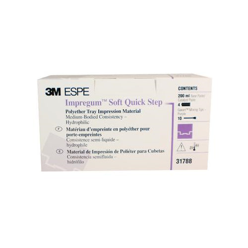 3M ESPE 31788 Impregum Garant Soft Quick Set Tray Material Medium Body Mint 4/Pk 3M ESPE 31788 Impregum Garant Soft Quick Set Tray Material Medium Body Mint 4/Pk
